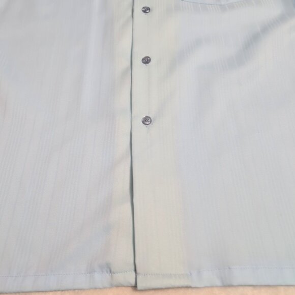 Vintage Adam Men's Dress Shirt sz XL 17-17.5 Light Blue VGC Made in Canada - Picture 9 of 12
